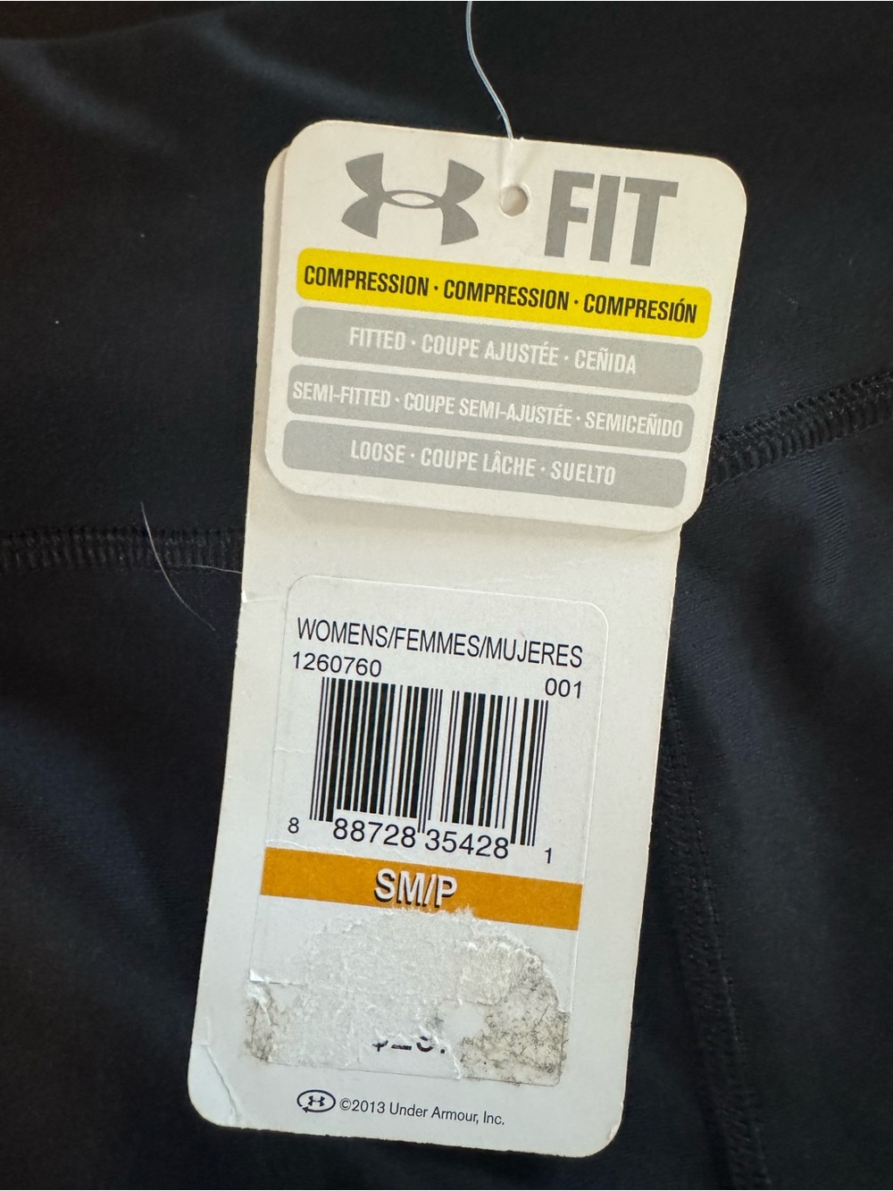 Under Armour Black Women's Compression Bike Shorts - Picture 2 of 3